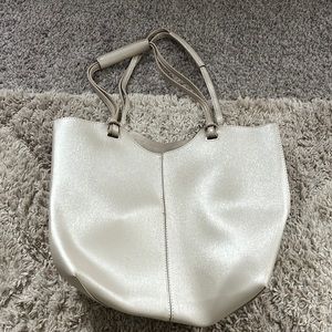 Neiman Marcus beige tote bag